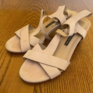 French connection block heel shoes